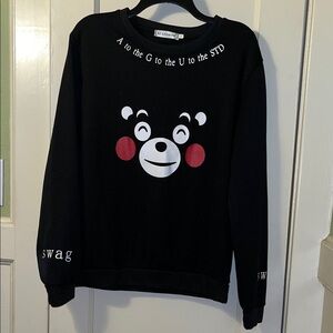 Agust D Black Swag Bear Sweatshirt